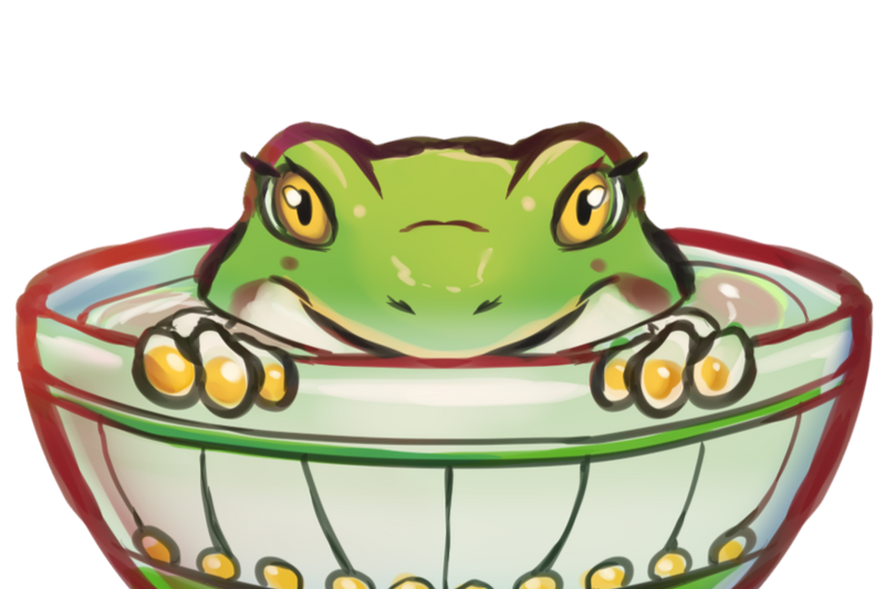 An image of Lumi the frog