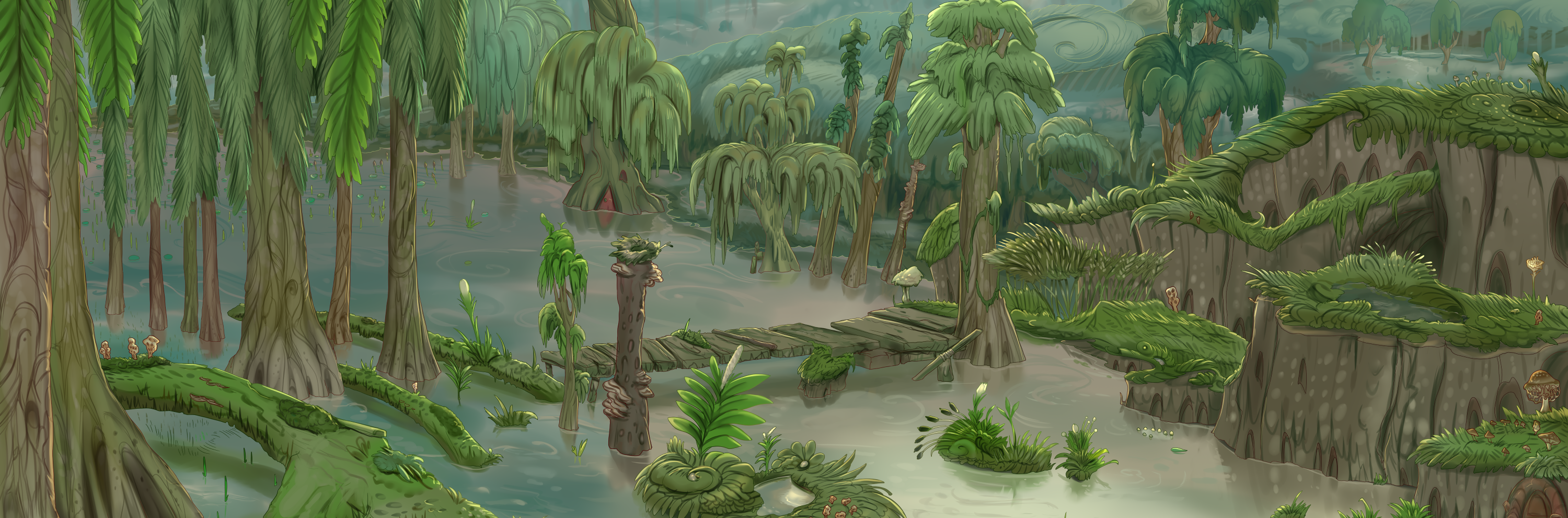 Saffron Spore Islands and the Morel Marsh