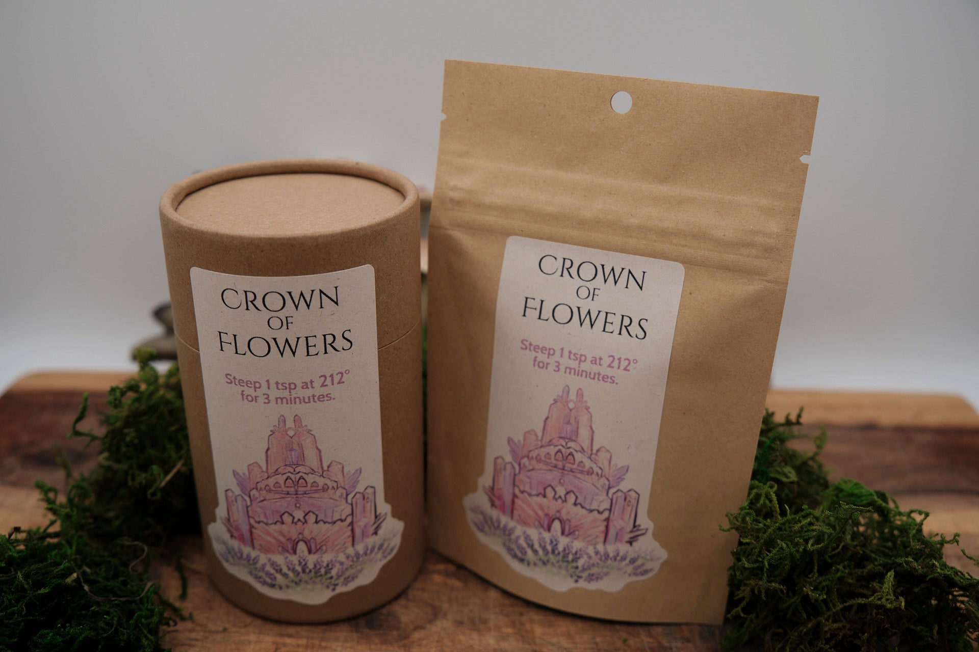 Crown of Flowers Black Floral Loose Leaf Tea