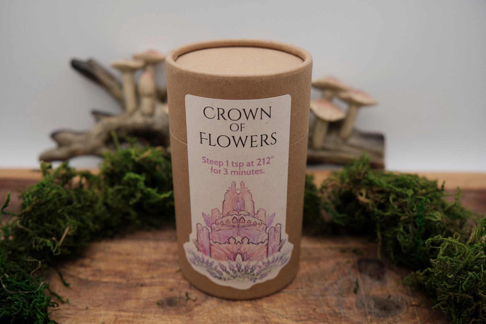 Crown of Flowers Black Floral Loose Leaf Tea