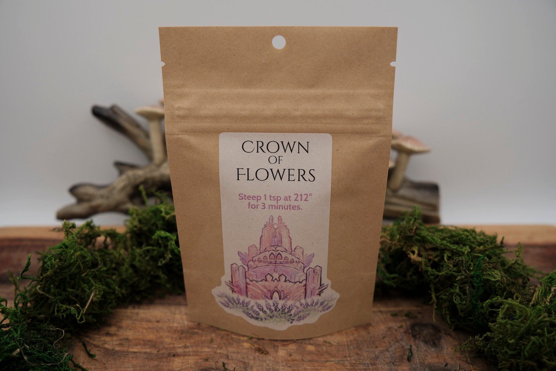 Crown of Flowers Black Floral Loose Leaf Tea