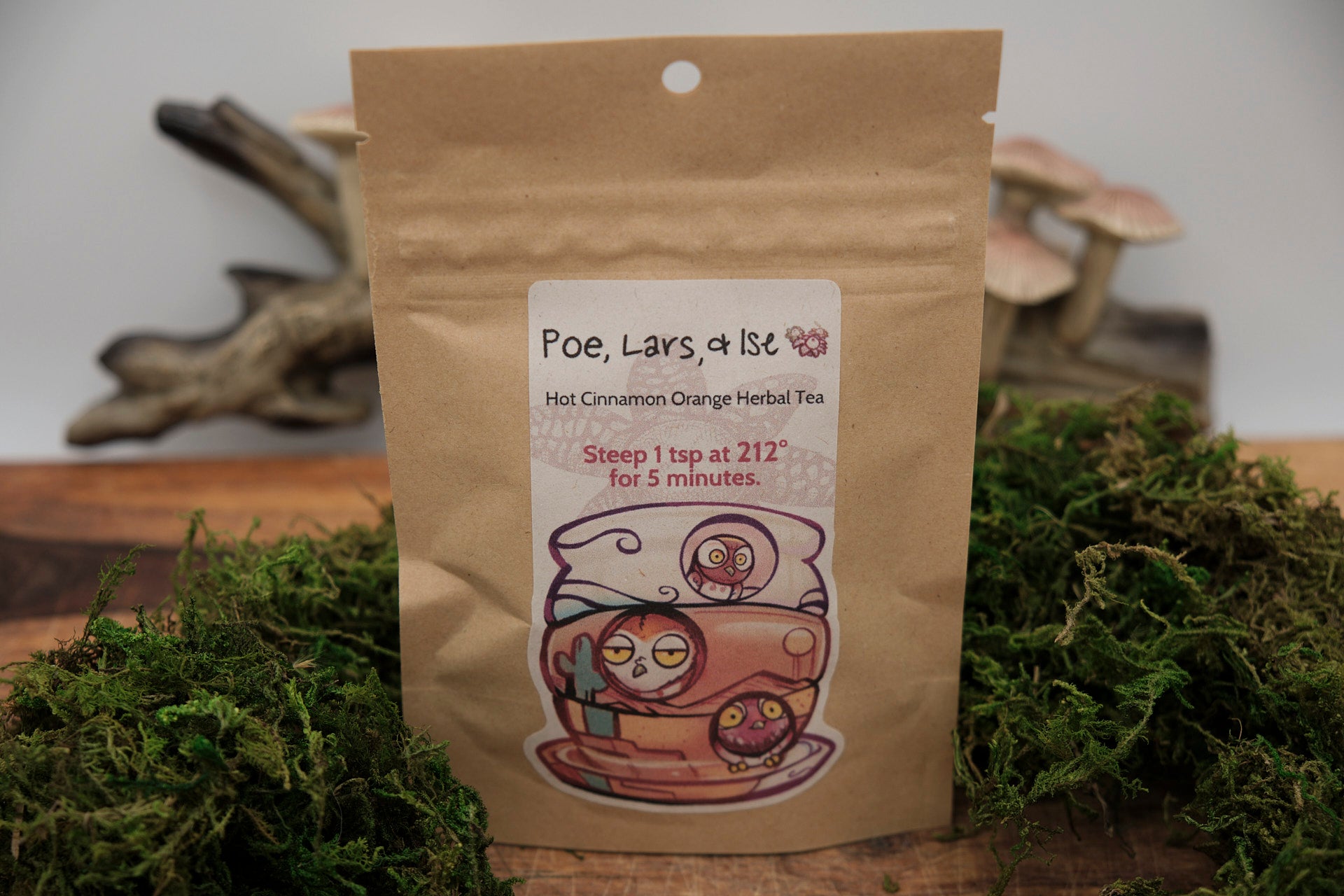Poe, Lars, & Ise's Hot Cinnamon Orange Herbal Loose Leaf Tea