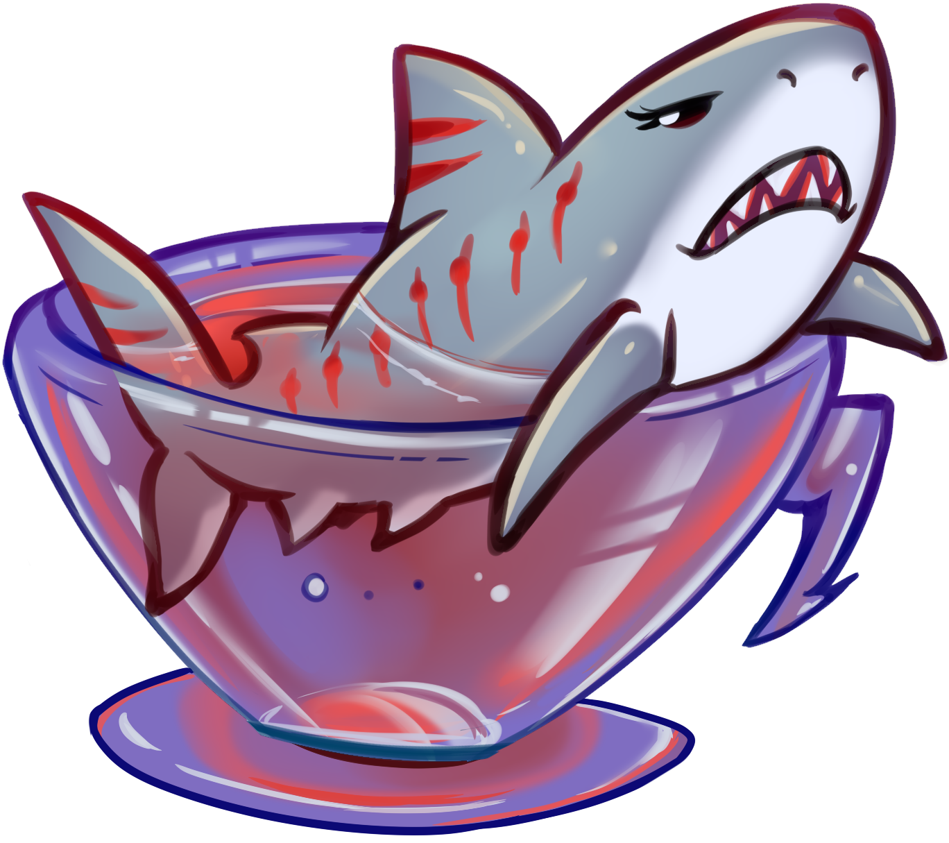 Scarlet Waterproof Vinyl Sticker