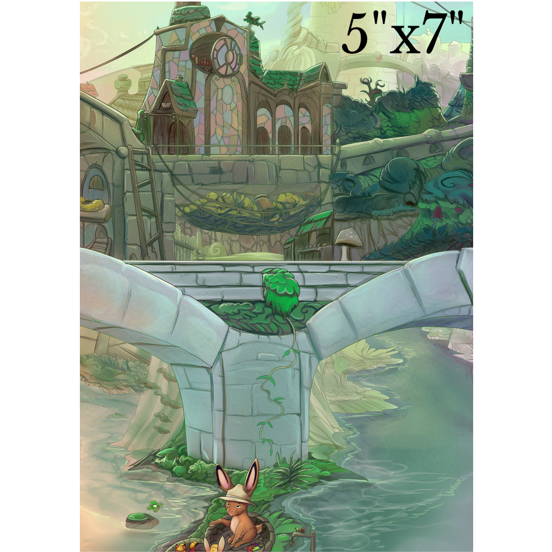 Limited Edition Cold Press Giclée Nalin in Cove City Print