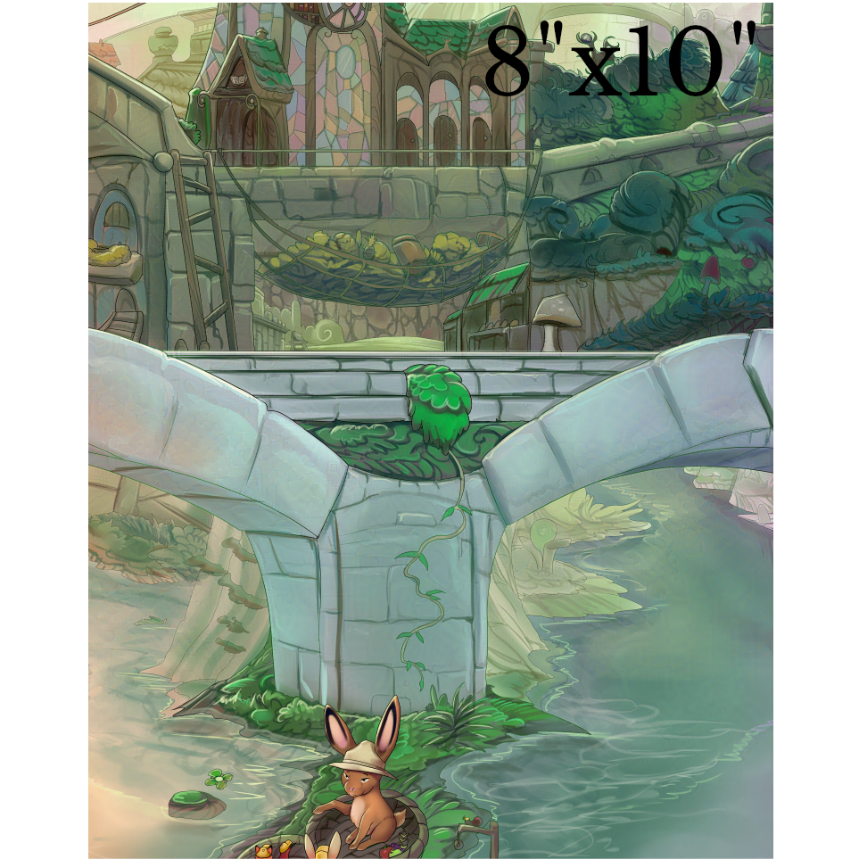 Limited Edition Cold Press Giclée Nalin in Cove City Print