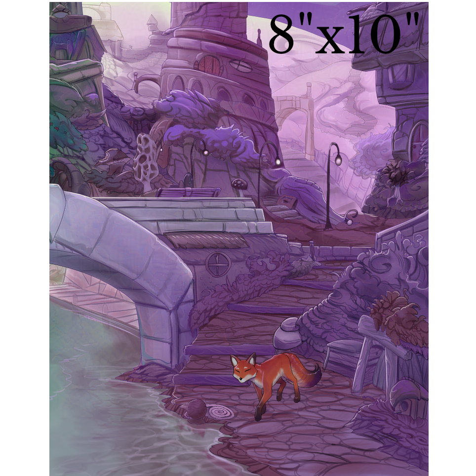 Limited Edition Cold Press Giclée Rhys in Cove City Print